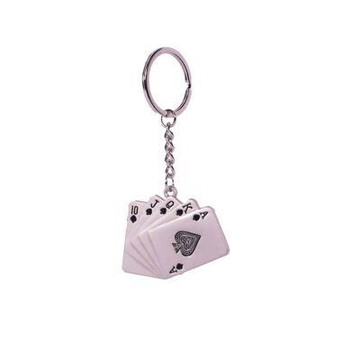 Metal Keychain Poker Cards