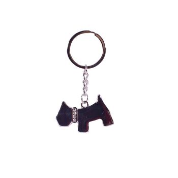 Porte-clés en métal Chiot Chien