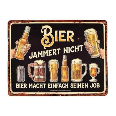 Plaque Métallique Bière - mod2