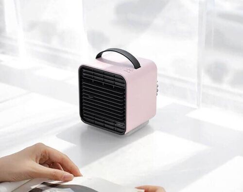 Mini Portable Negative Air Conditioning Fan - Pink
