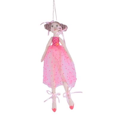 Rosa Ballerina-Puppe 24cm