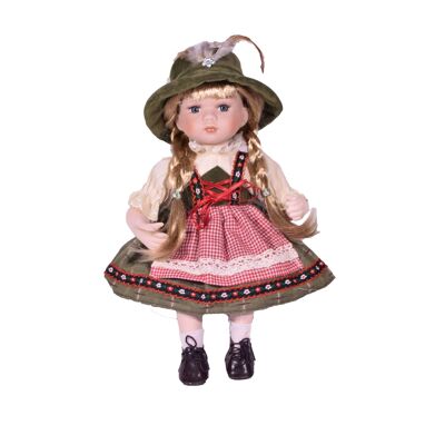 Porcelain Traditional Doll Girl 30.5cm