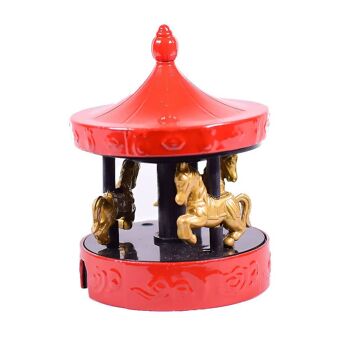 Taille-crayon carrousel rouge