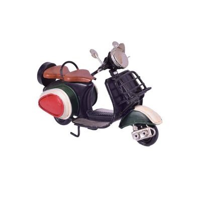 Miniatura scooter nero retrò 12,5 cm