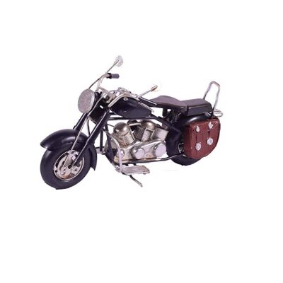 Retro Metall Schwarz Motorrad 20cm