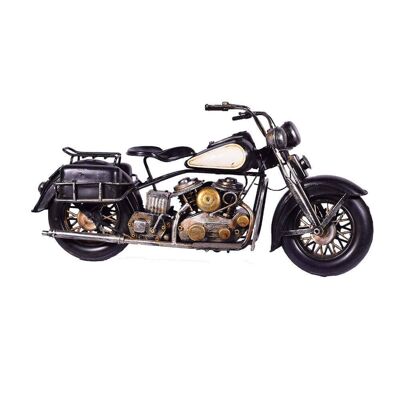 Retro Metall Schwarz Motorrad 40cm