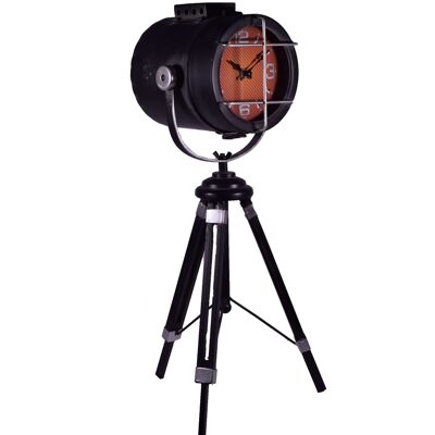 Retro Metal Clock Tripod Loft Projector 55cm