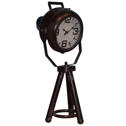 Retro Metal Clock Tripod Loft Projector 55cm - mod2