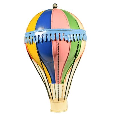 Retro Heißluftballon aus Metall 20cm