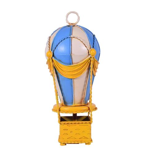 Retro Metal Hot Air Balloon Ornament 18cm