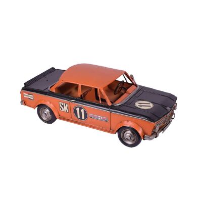 Retro Metal Orange Car 28cm