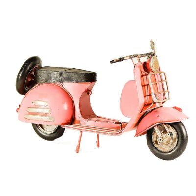 Scooter retrò in metallo rosa 30 cm