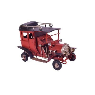 Voiture ancienne rétro en métal rouge 11,5 cm