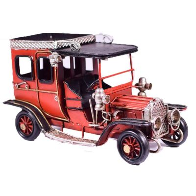Retro Metal Red Antique Car - Model 16cm