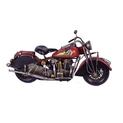 Retro Metal Red Motorycle 34cm