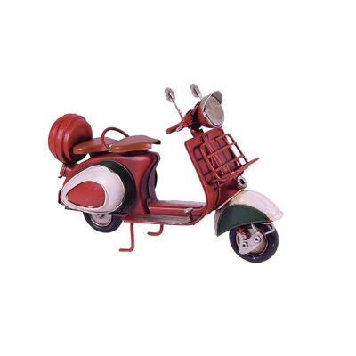 Retro Metal Red Scooter 18cm