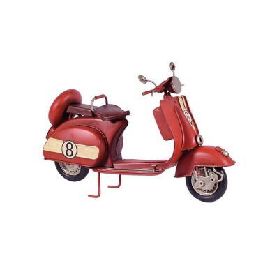 Scooter retrò in metallo rosso 26 cm