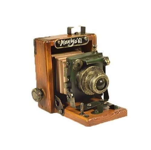 Retro Metal Replica Flash Camera Miniature 11.5cm