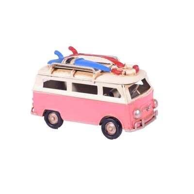 Retro Pink Van Miniature 11cm