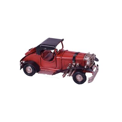 Retro Red Antique Car Miniature 11cm