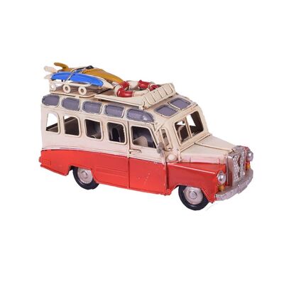 Miniature Bus Rouge Rétro 17cm