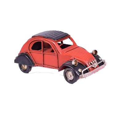 Coche Retro Rojo MINIATURA 11cm - mod2