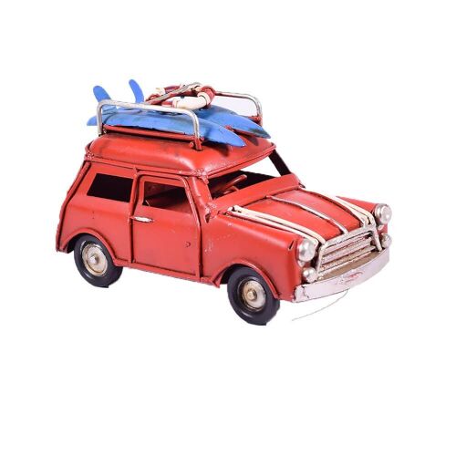Retro Red Mini Miniature with Surf 11cm