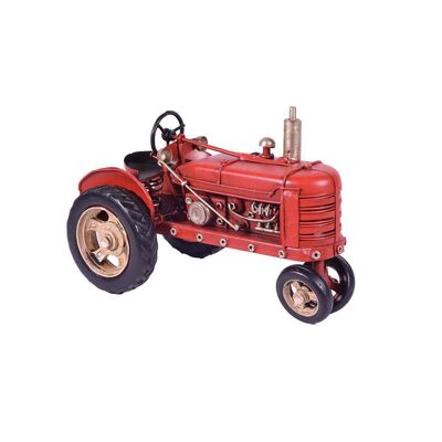 Tractor Rojo Retro 17.5cm