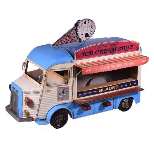 Retro Turquoise Canteen Ice Cream Truck 50cm