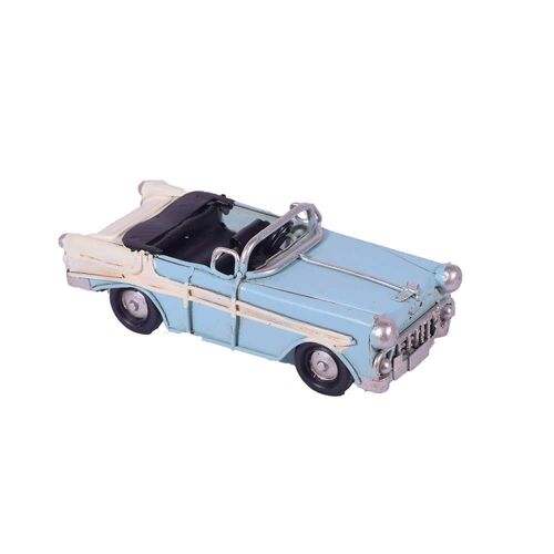 Retro Turquoise Car Miniature 11.5cm
