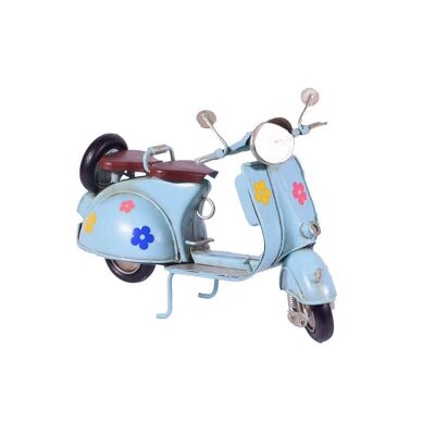 Miniatura scooter retrò turchese 17 cm