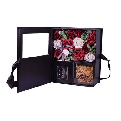 Caja de regalo de jabón de rosas