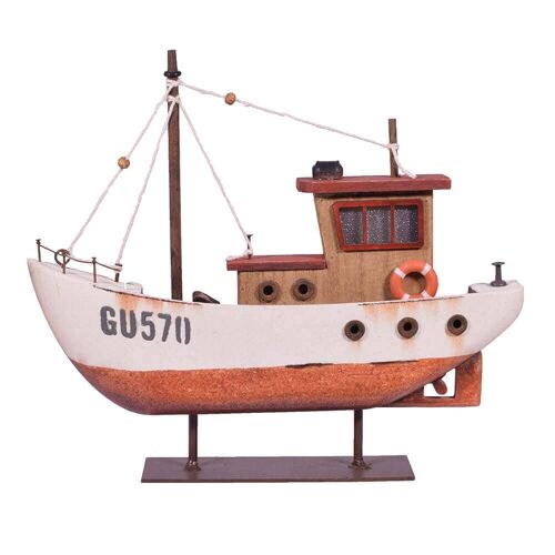 Rustic Fishing Boat with LED