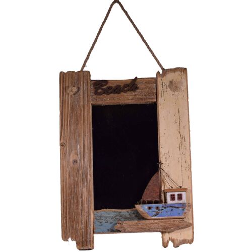 Rustic Framed Ship Mirror