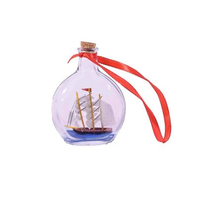 Ship in Glass Bottle 9cm