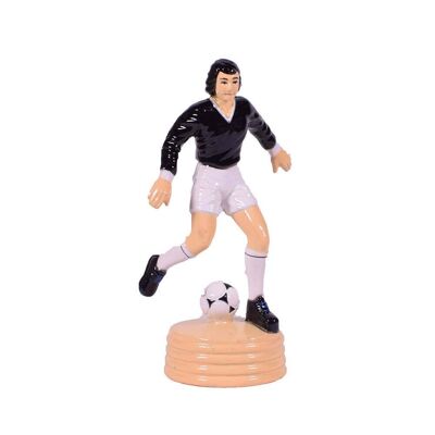 Sacapuntas de jugador de fútbol Die Cast Negro/Blanco