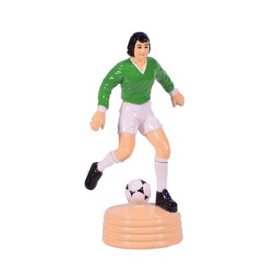 Taille-crayon joueur de football vert/blanc