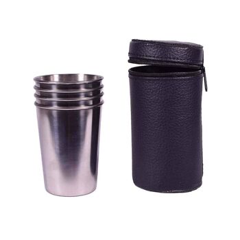 Tasses en acier inoxydable Set/4 - mod2