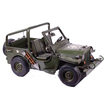 Jeep militare retrò vintage 33 cm