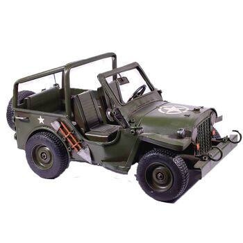 Jeep Militaire Rétro Vintage 33cm