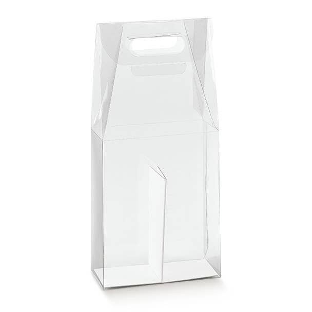 Borsa Vino per 2 Bottiglie - Trasparente