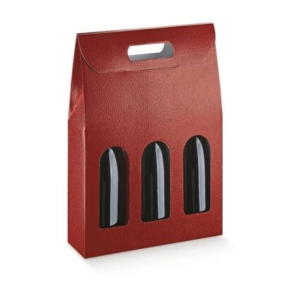 Wine Display Packaging Bag for 3 Bottles - mod3