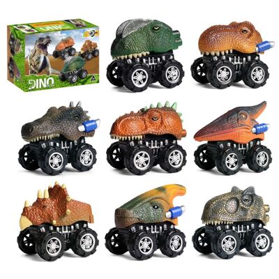 8 in 1 Dinosaurier-Autos-Spielzeug-Set