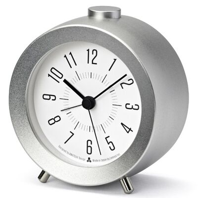 AWA Clock-JIJI Alarm / Silber