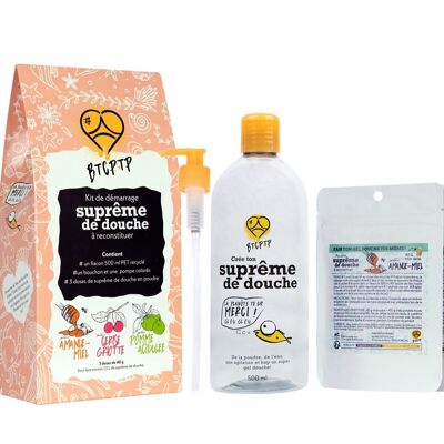 Supreme Shower Box (Shower Gel) scents: Honey Almond, Morello Cherry and Sour Apple; gift box for the holidays, ideal for young girls Christmas