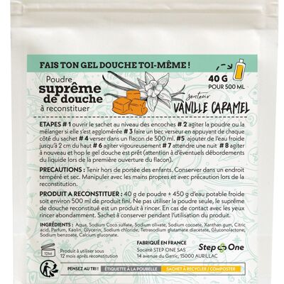 40 g Shower Supreme (Duschgel) Vanille-Karamell-Duft dosieren