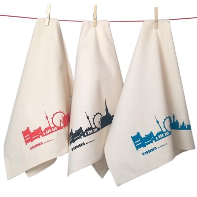 Vienna tea towel. 3 colors