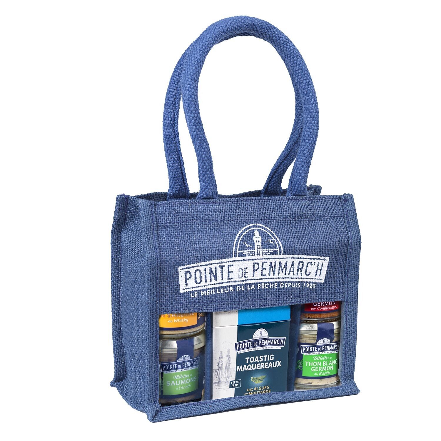 Saco de yute caja de 6 untables