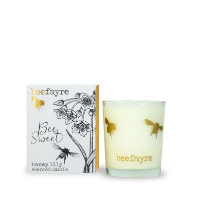 Bee Sweet Honey Lily Small Scented Candle-Tester