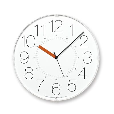 AWA Clock-CARA (W⇒A) / weiß-orange